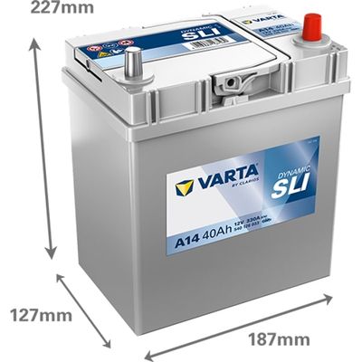 VARTA BATTERI BLUE DYNAMIC 12V 40 AH