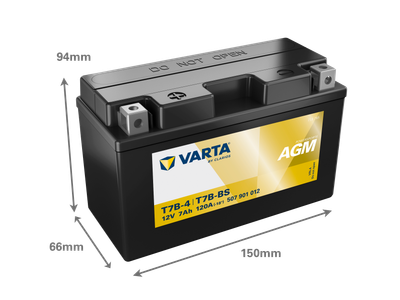 VARTA POWERSPORTS AGM 12V 7 AH