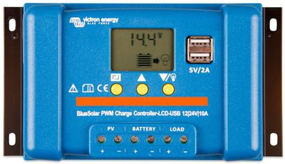 VICTRON BLUESOLAR PWM-LCD&USB 12/24V-10A