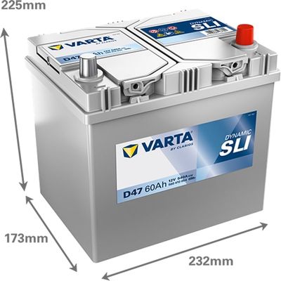 VARTA BATTERI BLUE DYNAMIC 12V 60 AH