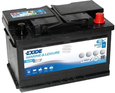EXIDE BATTERI DUAL AGM 12V 70AH