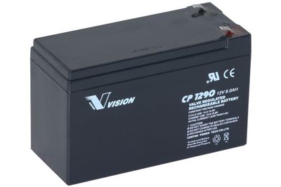 VISION CP-SERIE 12V 9AH AGM BATTERI F2