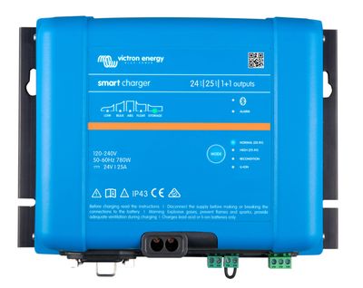 VICTRON SMART IP43 LADER 24V 25A (1+1) 120-240V