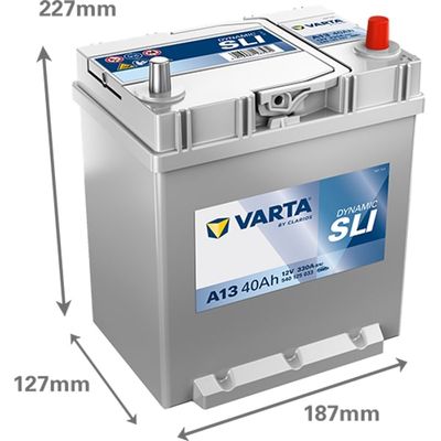VARTA BATTERI BLUE DYNAMIC 12V 40 AH