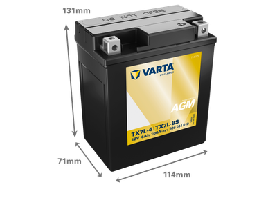 VARTA POWERSPORTS AGM 12V 6 AH