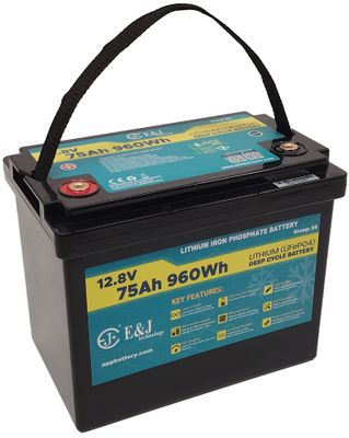 E&J LITHIUM 12V 75AH BT & HEAT