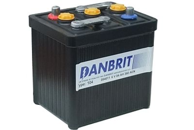 DANBRIT START BATTERI 6V 84 AH BAKELITE